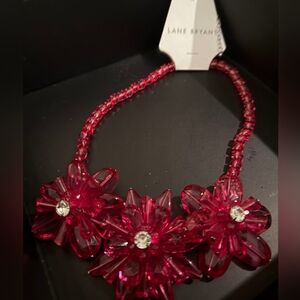 Lane Bryant Vibrant Red Crystal Necklace